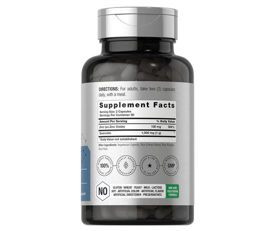 Horbäach Quercetin 1000mg with Zinc 100 Capsules