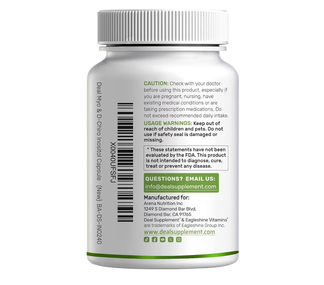 Deal Supplement Myo & D-Chiro Inositol 40:1, 240 Capsules