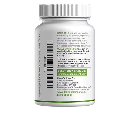 Deal Supplement Myo & D-Chiro Inositol 40:1, 240 Capsules