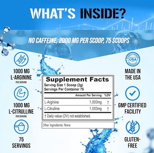Evlution Nutrition L-Arginine + L-Citrulline Unflavored 150g