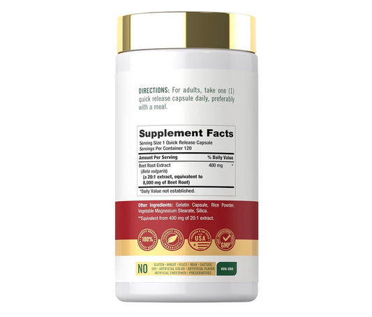 Carlyle Beet Root 8000mg 120 Capsules