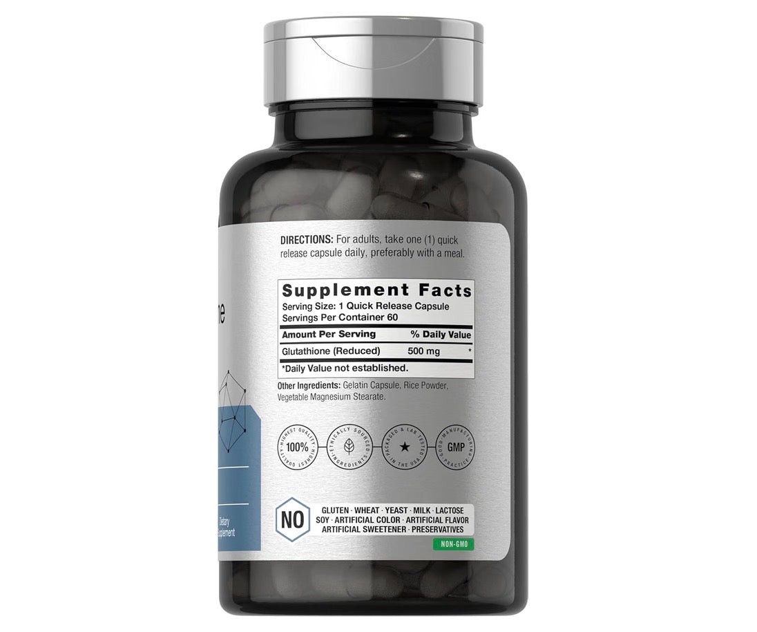 Horbäach Glutathione 500mg 60 Capsules