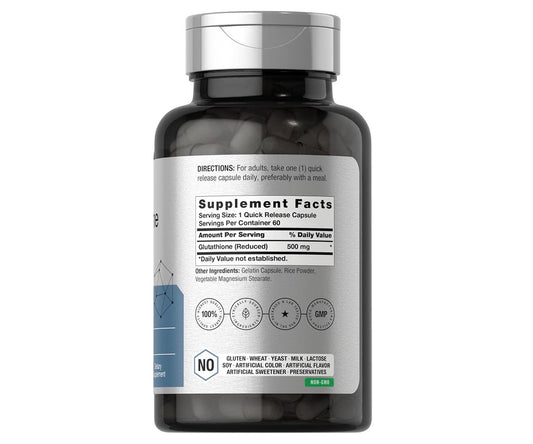 Horbäach Glutathione 500mg 60 Capsules
