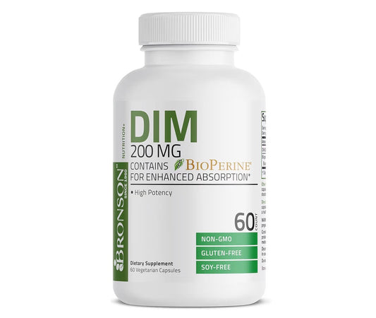 Bronson DIM 200mg with BioPerine 60 Veg Capsules