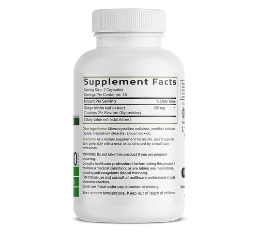 Bronson Ginkgo Biloba Extra Strength 90 Veg Capsules