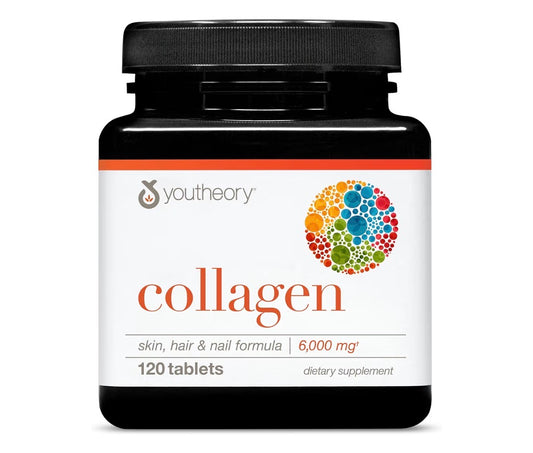 youtheory Collagen Skin, Hair & Nail 6000mg 120 Tablets