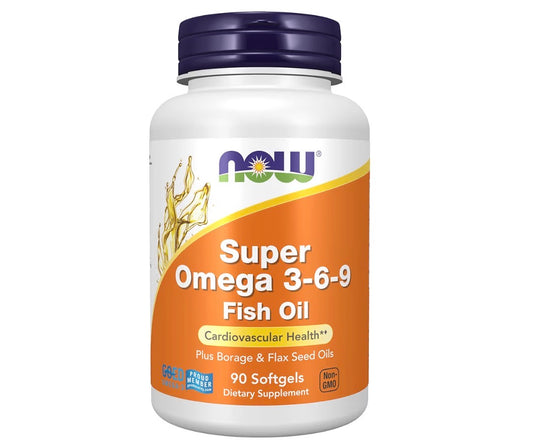 NOW Foods Super Omega 3-6-9 Fish Oil 90 Softgels
