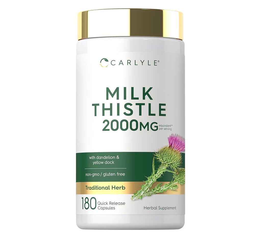 Carlyle Milk Thistle 2000mg 180 Capsules