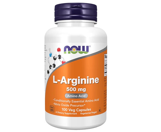 NOW Foods L-Arginine 500mg 100 Veg Capsules