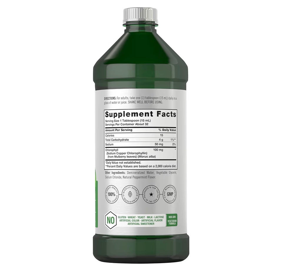Horbäach Liquid Chlorophyll Peppermint, 473ml
