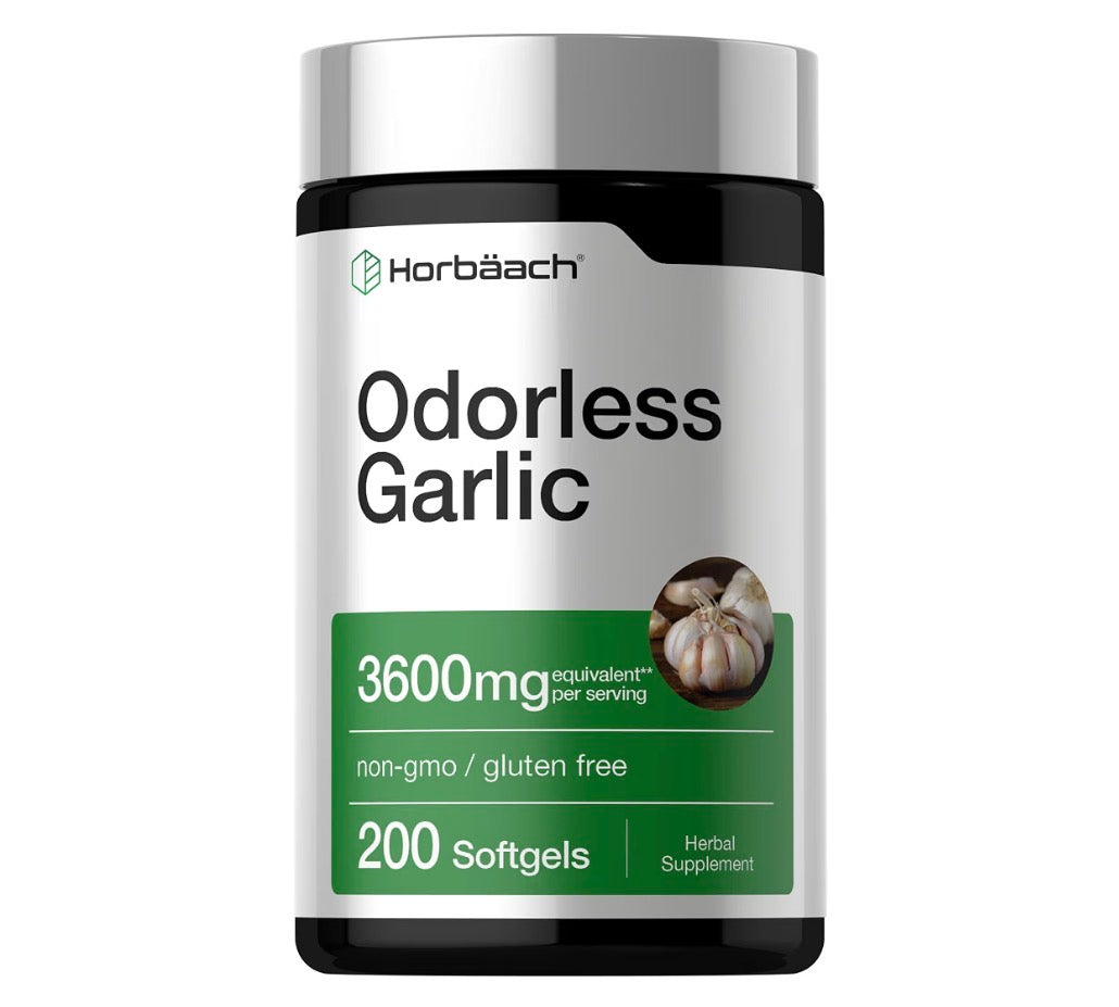 Horbäach Odorless Garlic 3600mg 200 Softgels