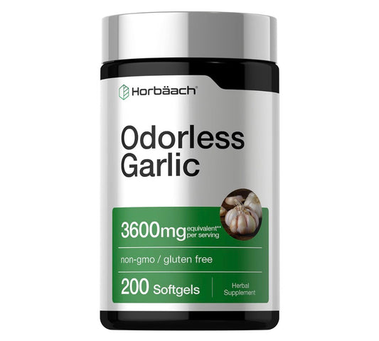 Horbäach Odorless Garlic 3600mg 200 Softgels