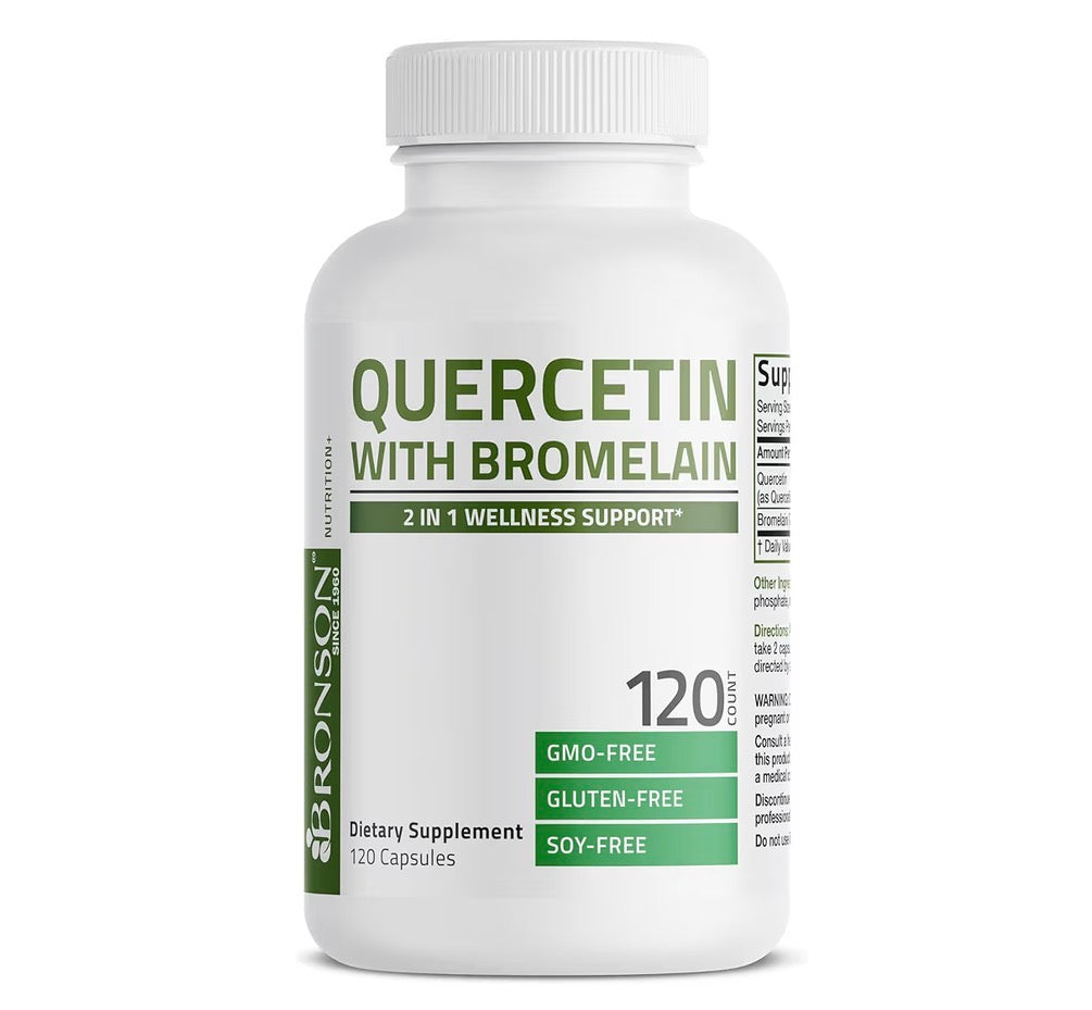 Bronson Quercetin with Bromelain 120 Capsules