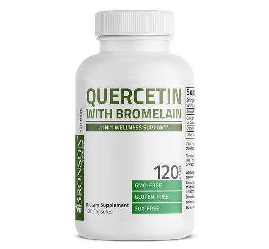 Bronson Quercetin with Bromelain 120 Capsules