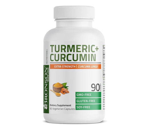 Bronson Turmeric + Curcumin Extra Strength 90 Veg Capsules
