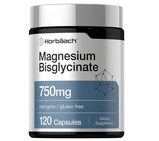 Horbäach Magnesium Bisglycinate 750mg 120 Capsules
