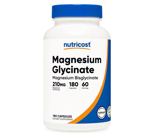 Nutricost Magnesium Glycinate 210mg 180 Capsules