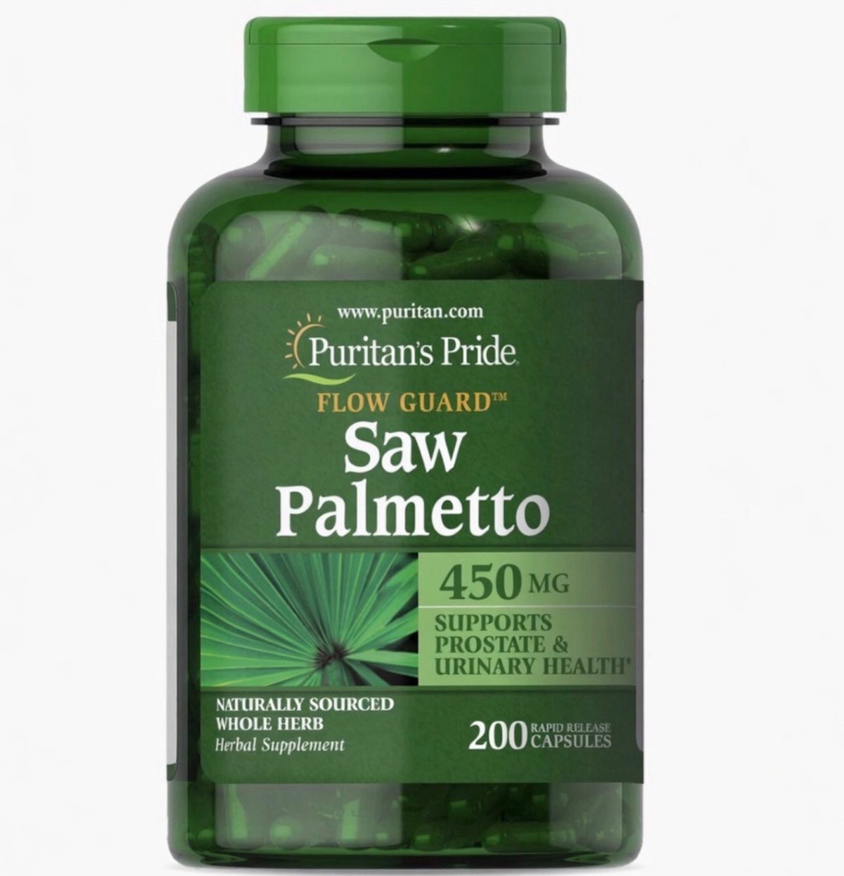 Puritan's Pride Saw Palmetto 450mg 200 Capsules
