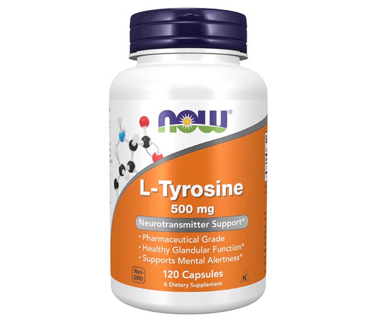 NOW Foods L-Tyrosine 500mg 120 Capsules