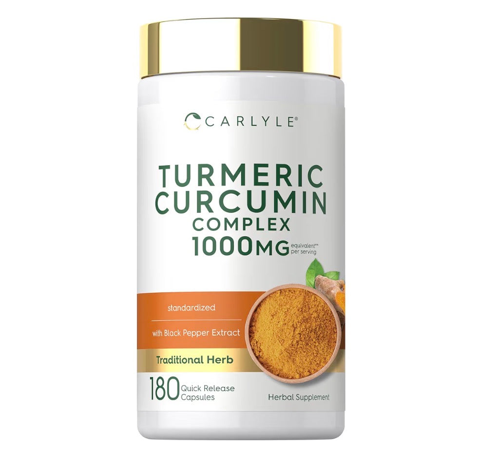 Carlyle Turmeric Curcumin Complex 1000mg, 180 Capsules