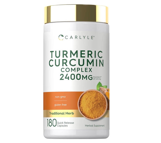 Carlyle Turmeric Curcumin Complex 2400mg, 180 Capsules