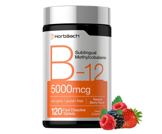Horbäach B-12 Sublingual 5000mcg 120 Tablets
