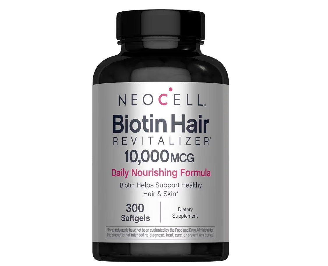NeoCell Biotin Hair Revitalizer 10,000mcg 300 Softgels