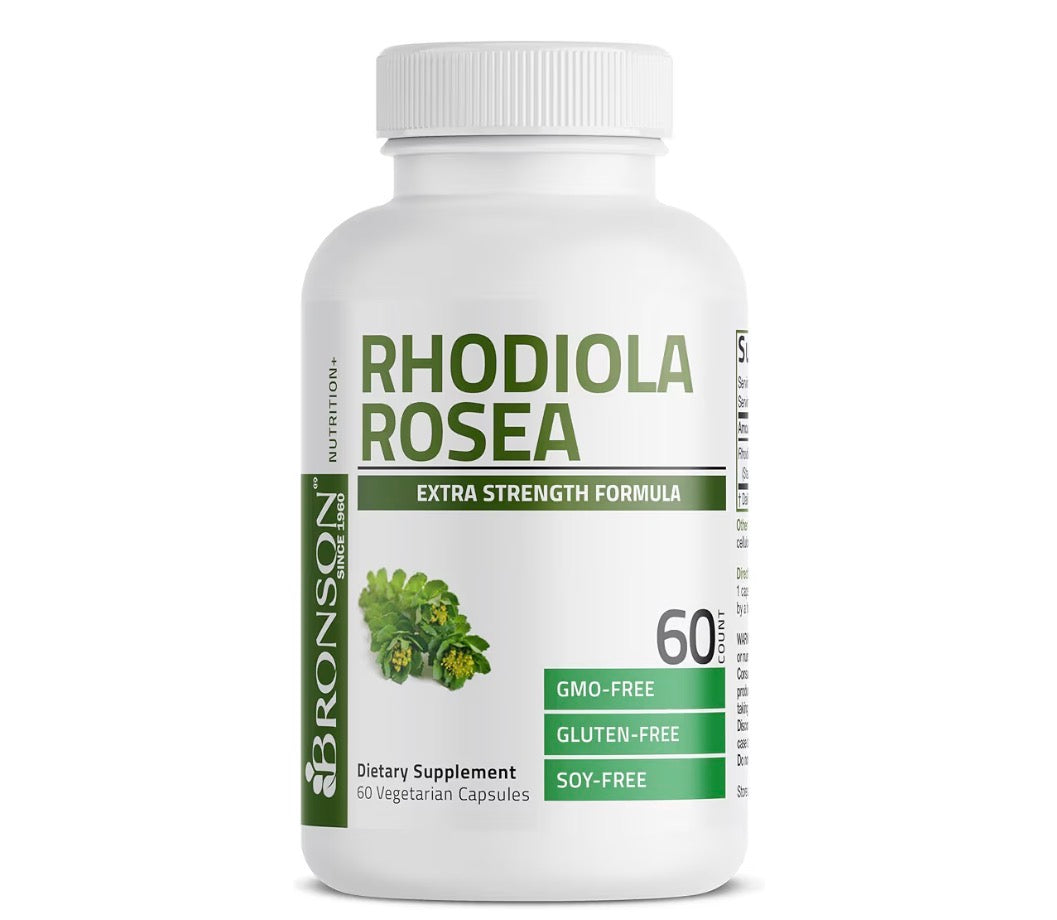 Bronson Rhodiola Rosea Extra Strength, 60 Capsules