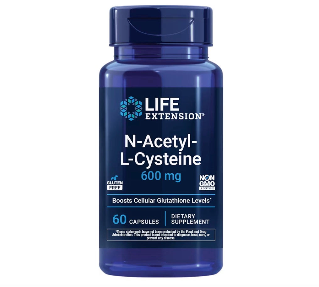 Life Extension N-Acetyl-L-Cysteine NAC 600mg 60 Capsules