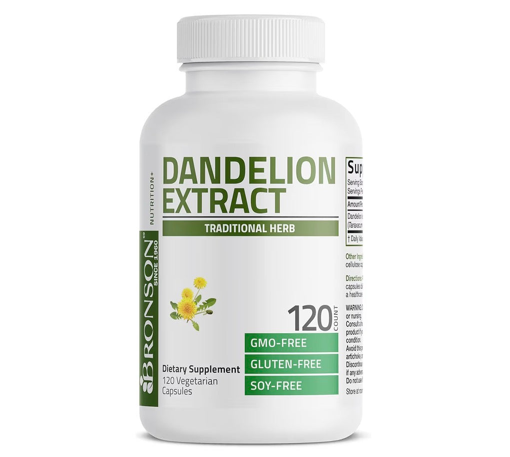 Bronson Dandelion Extract 120 Veg Capsules
