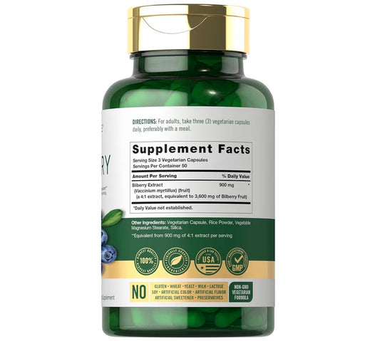 Carlyle Bilberry 3600mg 150 Capsules