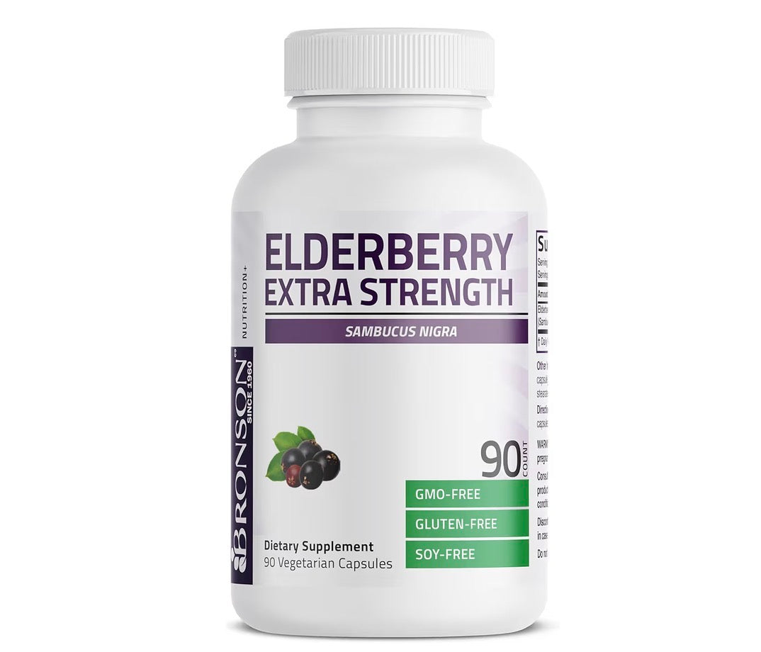 Bronson Elderberry Extra Strength 90 Veg Capsules