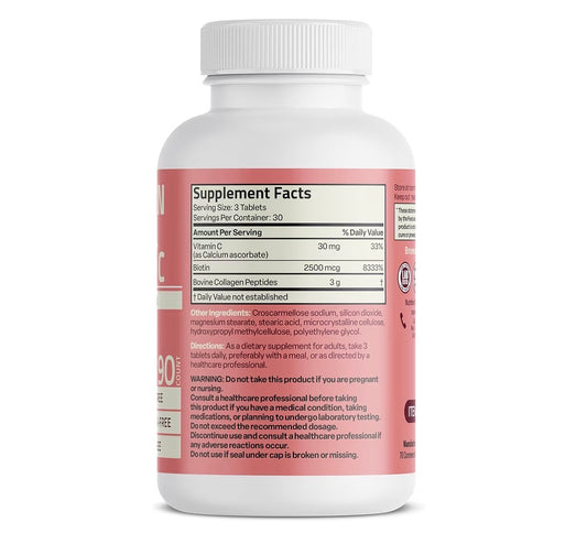 Bronson Collagen, Biotin & Vitamin C 90 Tablets