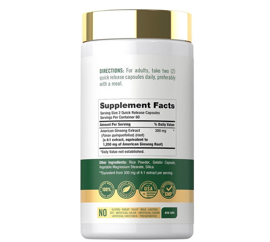 Carlyle Ginseng 1200mg 120 Capsules