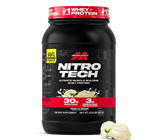 MuscleTech Nitro-Tech Whey Protein Vanilla Cream 907g