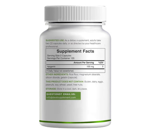 Deal Supplement Apigenin 100mg 240 Capsules