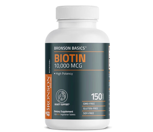 Bronson Biotin 10,000mcg 150 Tablets