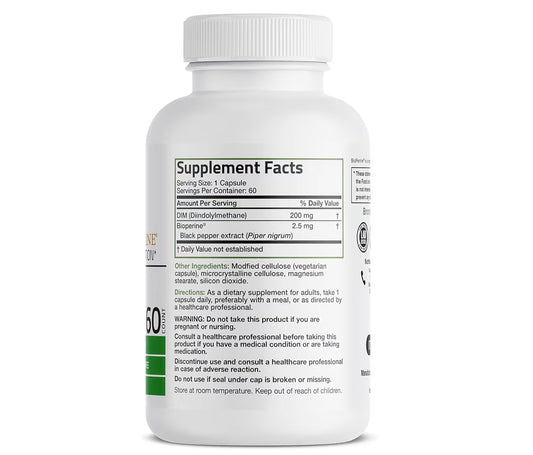 Bronson DIM 200mg with BioPerine 60 Veg Capsules