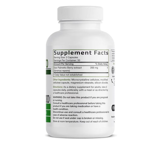 Bronson Saw Palmetto 100 Veg Capsules