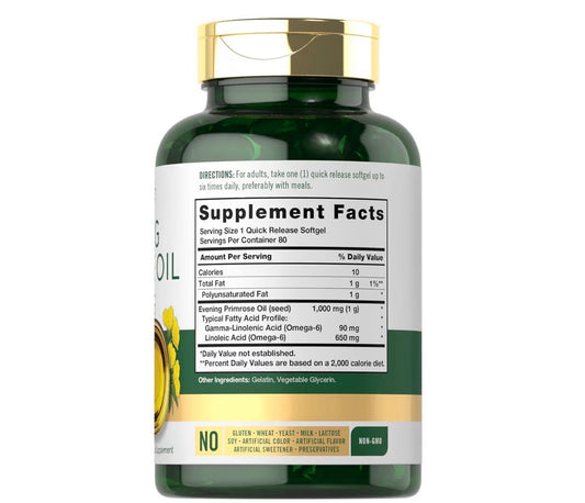 Carlyle Evening Primrose Oil 1000mg 80 Softgels