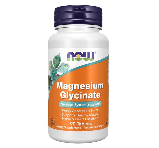 NOW Foods Magnesium Glycinate 90 Tablets