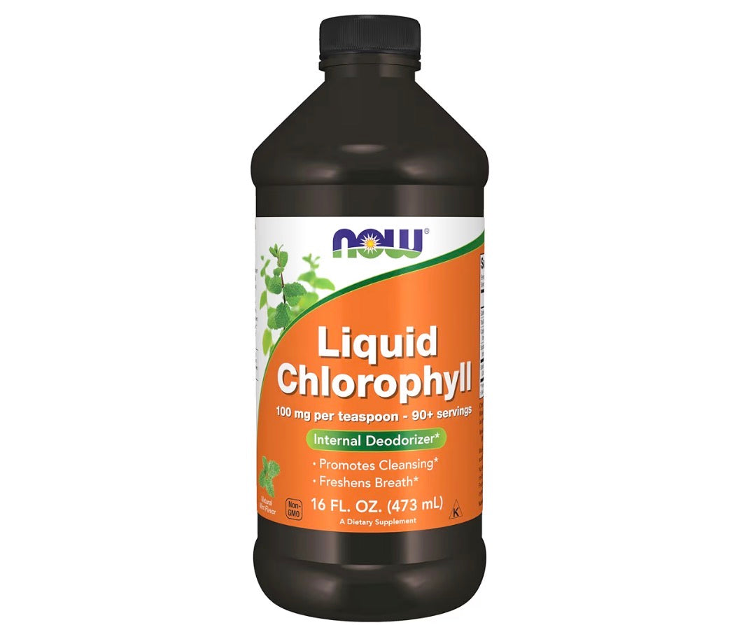 NOW Liquid Chlorophyll Mint, 473ml