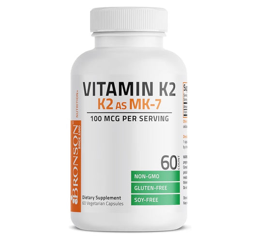 Bronson Vitamin K2 MK-7 100mcg, 60 Capsules