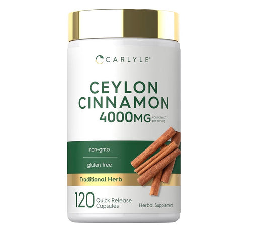 Carlyle Ceylon Cinnamon 4000mg 120 Capsules