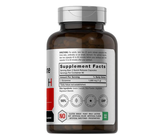 Horbäach L-Glutamine 1000mg 180 Capsules