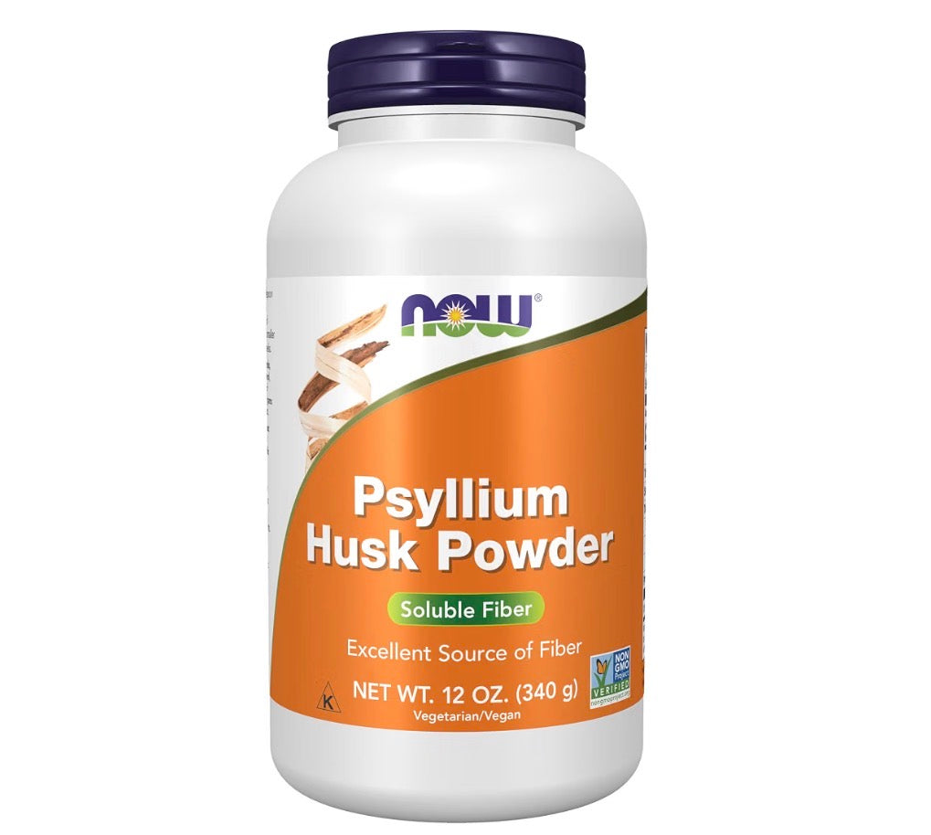 NOW Psyllium Husk Powder 12oz (340g), tub
